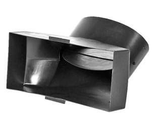 300.100-150 Oval Boot Plastic 45 Deg Pop