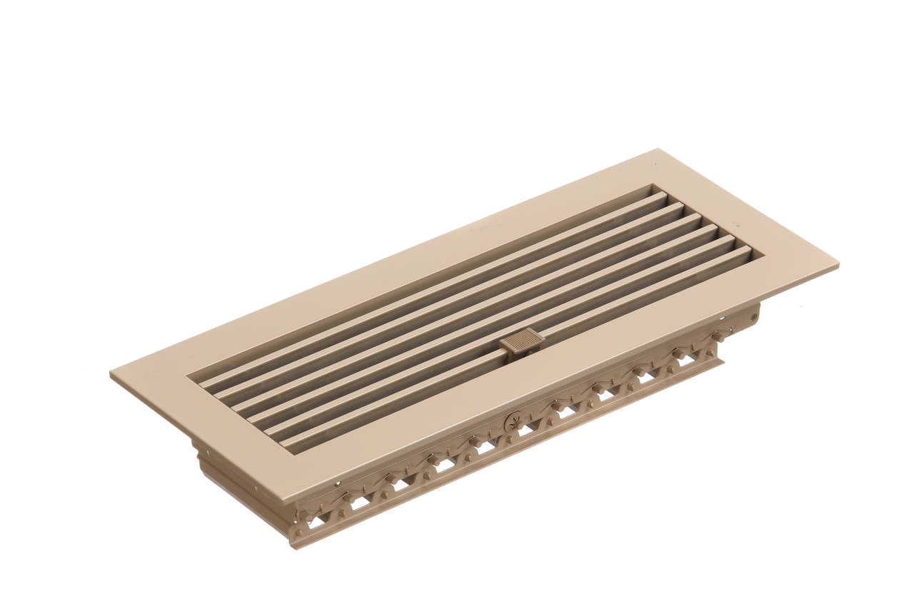 300.100 Floor Bar Grille Beige W/ Damper