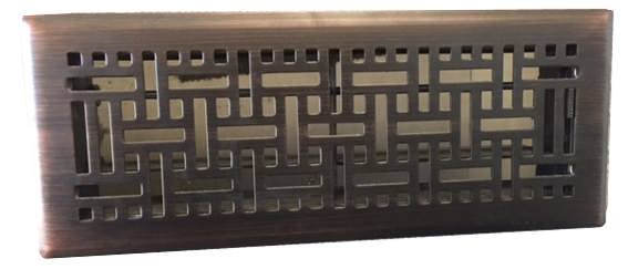 300.100 Floor Register Bronze W/ Damper