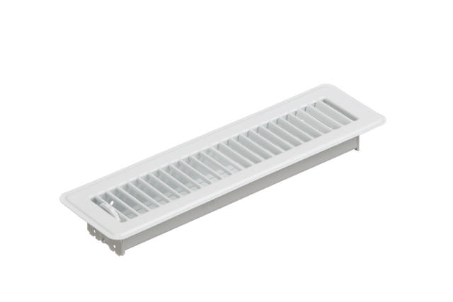 350.55 Floor Register Metal Kick Rail White