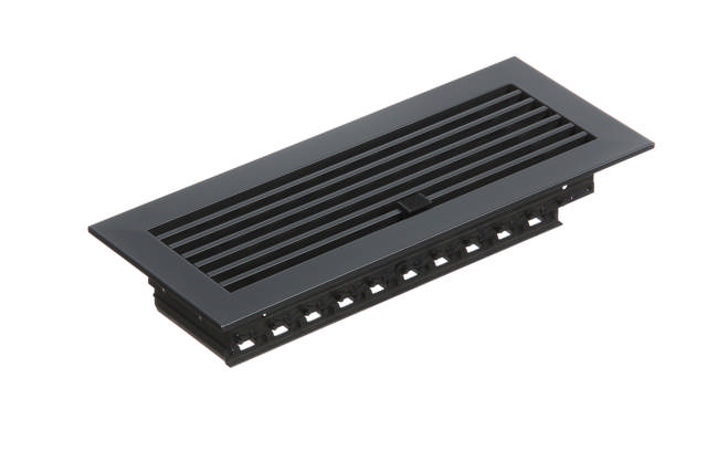 350.150 Floor Bar Grille Gunmetal W/ Damper