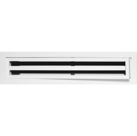 2-Slot Linear Diffuser Removable Core White