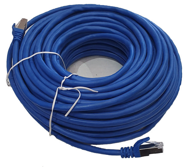 1Mt Cat 5E Screen Control Cable Blue Shield