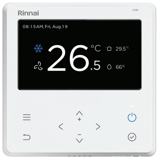 Rinnai ACC DRC R32 Inv TFT Controller White