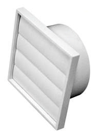 ExhGravityVent Suit 150mm DuctLouvre Face 200mm SQ