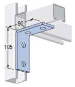 Unistrut L Plate | 4 Hole (14mm)