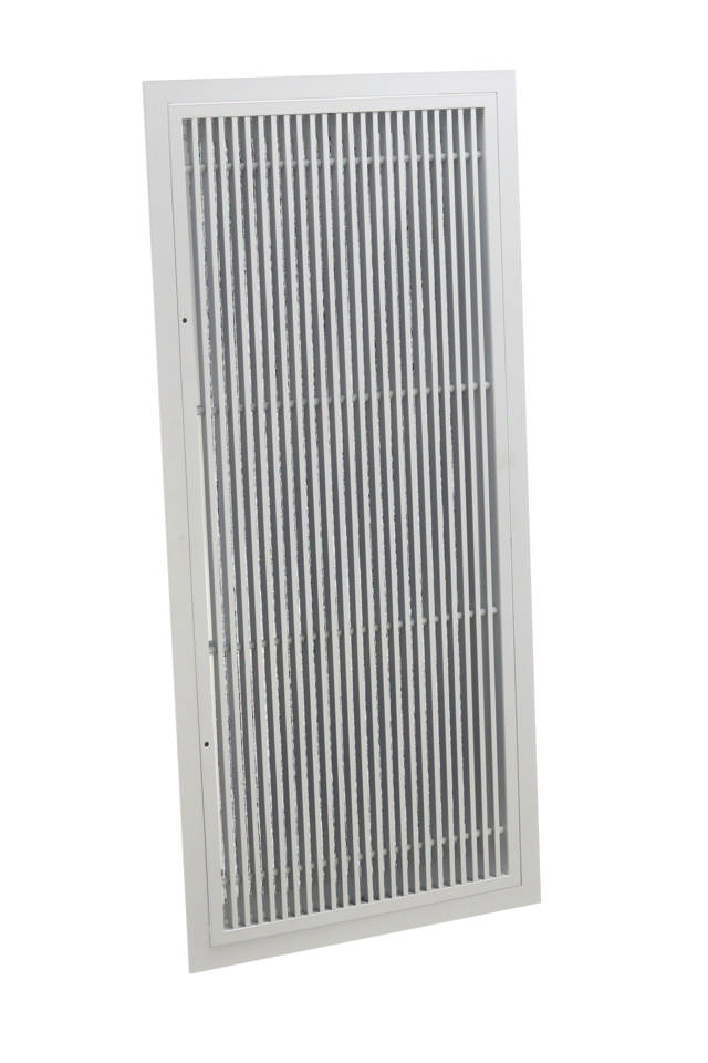 545.545 Linear Bar Return Air Grille 0 Deg White 
