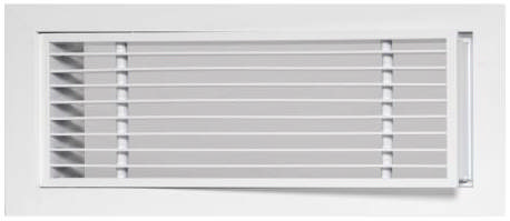 Linear Bar Grille 0 Deg Removable Core White 