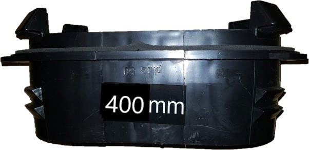 LOW PROFILE CLIP-IN SPIGOT FOR DUCTBOARD - 400 dia