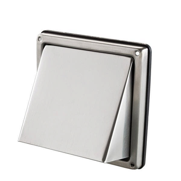 Exhaust Vent Sq Suit 150mm c/w Vermin Mesh S/Steel