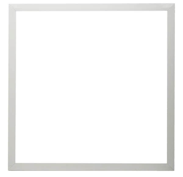 595x295 Aluminium Plaster Mounted Frame White 