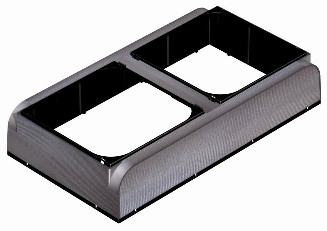 FASTCLIP R/A BOX 900 x 350 DOUBLE SPIGOT INS