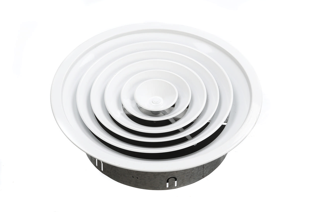 150mm Neck Round Diffuser B/D And M/Clips