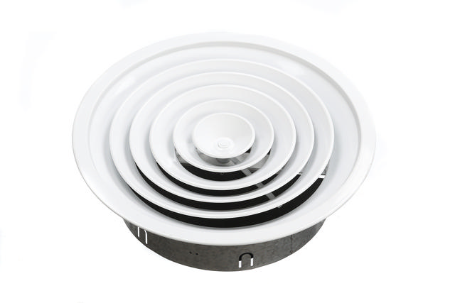 250mm Neck Round Diffuser B/D And M/Clips