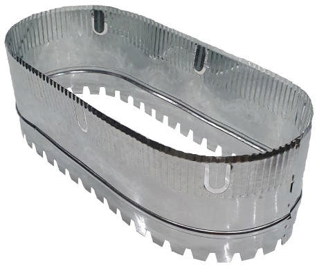 250mm Oval Metal S/C 145 mm . 305 mm