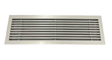Linear Bar Grille 0 Deg Fixed Core White 