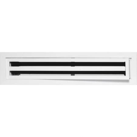 2-Slot Linear Diffuser Removable Core White