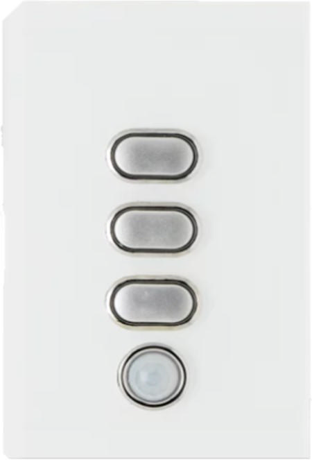 iLight Wireless Light Switch 3 Button White 
