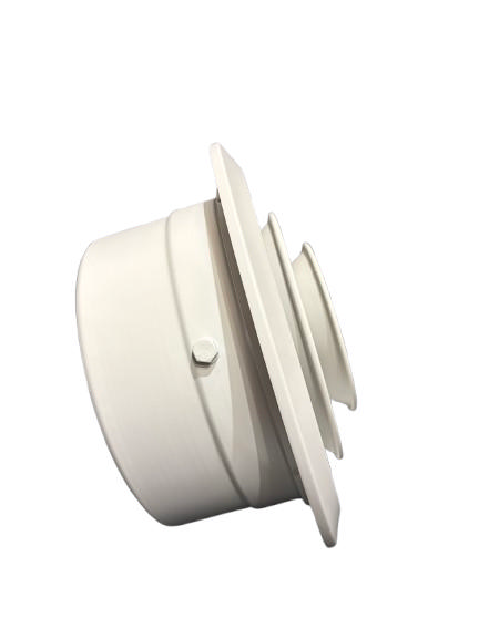 200mm Jet Diffuser Aluminium White 